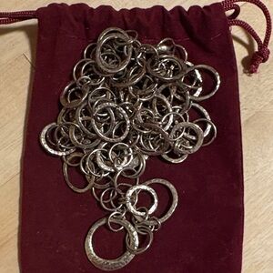 Ralph Lauren Lauren silver tone necklace .vintage